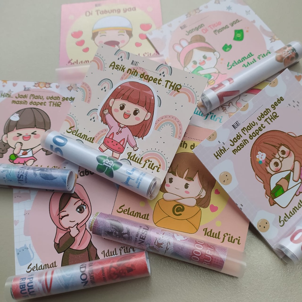 

Amplop Lebaran Model Sedotan AS05