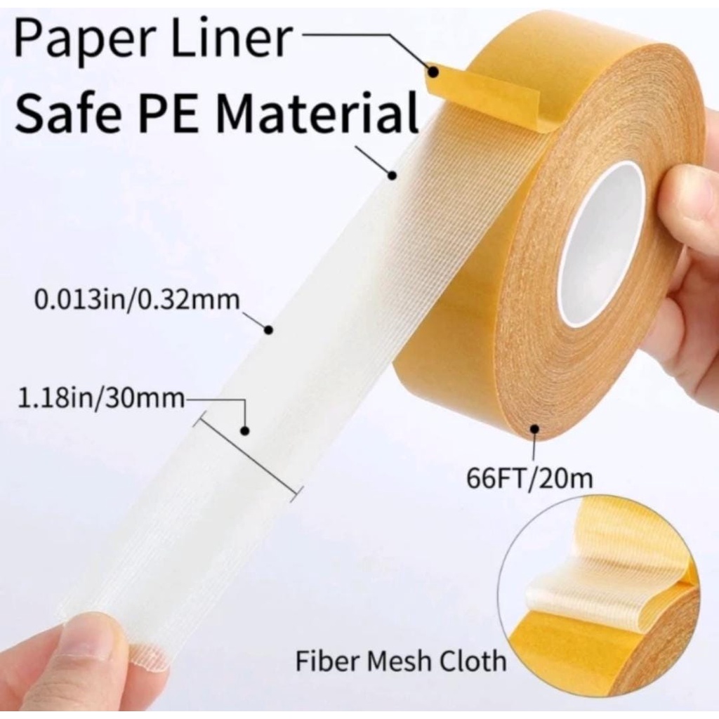 

Double tape kuning kain isolasi super kuat tanpa bekas murah