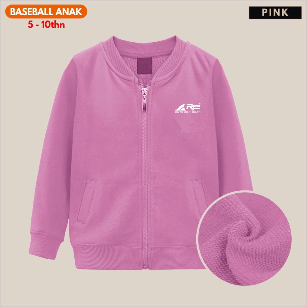 AREI Jaket Baseball Bomber Anak Laki-laki Perempuan KATUN Tebal