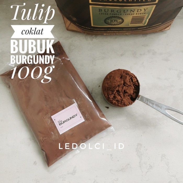 

LBR- TULIP COKLAT BUBUK COCOA POWDER BORDAUX BURGUNDY NOIR 100 GRAM - BURGUNDY 100GR 22