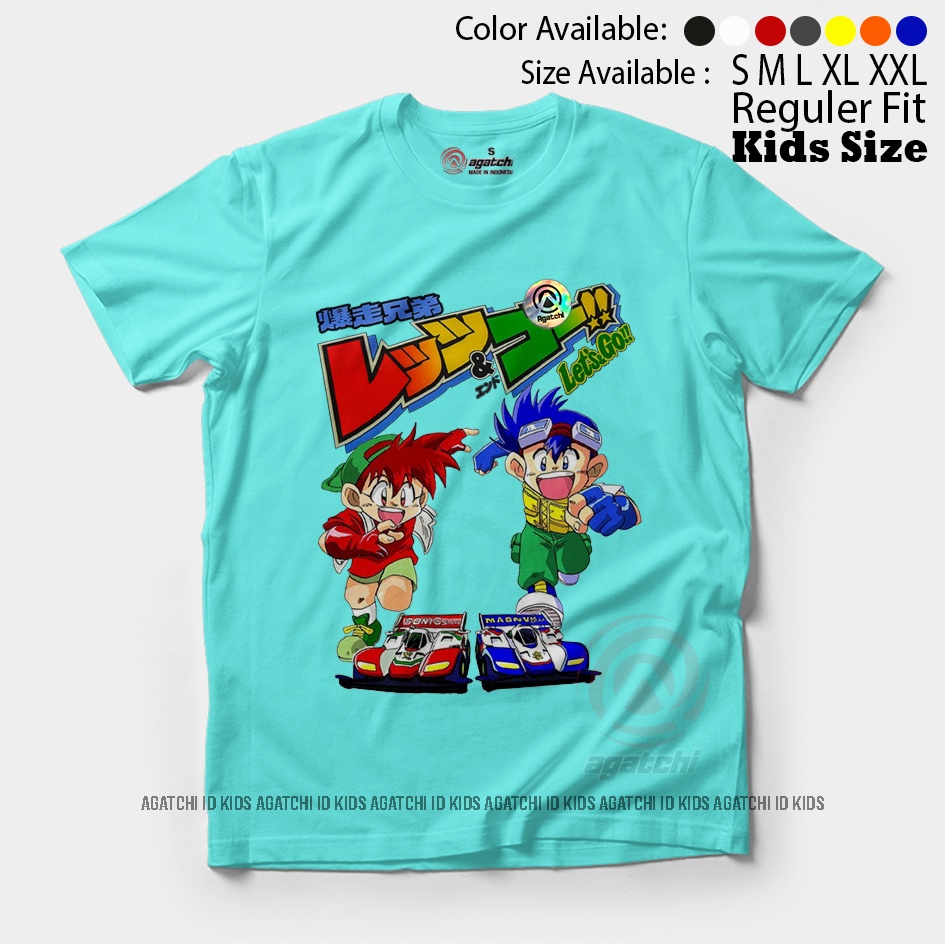 Baju Kaos Atasan Anak Laki-laki Anime Lets And Go Tamiya Magnum Sonis Saber