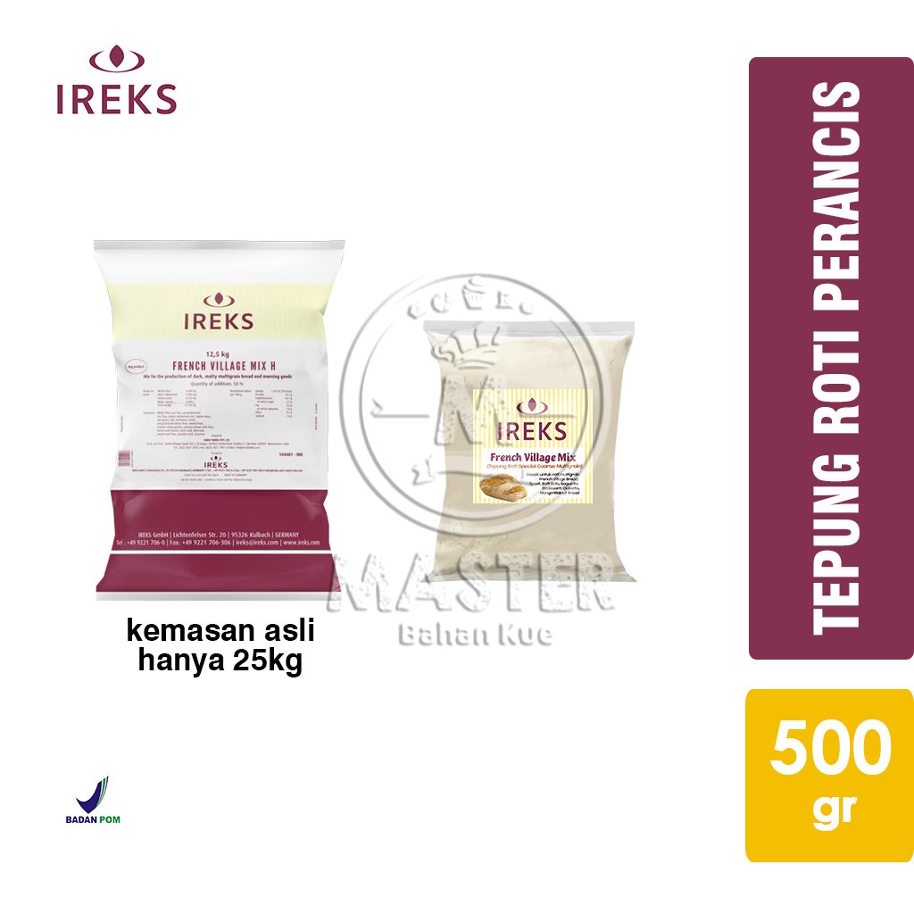 

Tepung Roti Perancis IREKS FRENCH VILLAGE MIX Coarse Multigrain [500 gr]