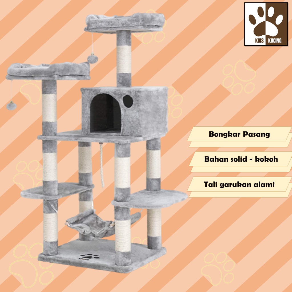 CAT CONDO - KANDANG KUCING - CAT SCRATCHER - PANJATAN KUCING BENGAL - MAINAN KUCING BRITISH - RUMAH 