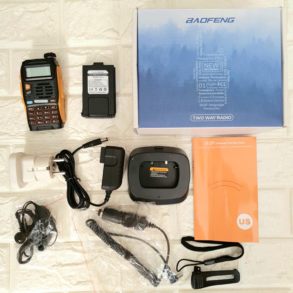 HT Bofeng GT-3TP Mark III Dual band VHF/UHF Garansi 1 Tahun Walkie Talkie | Baofeng BF GT 3TP dual band 8Watt Handy Talky | H T GT3 TP GT3TP radio Handie talkie Walky talky