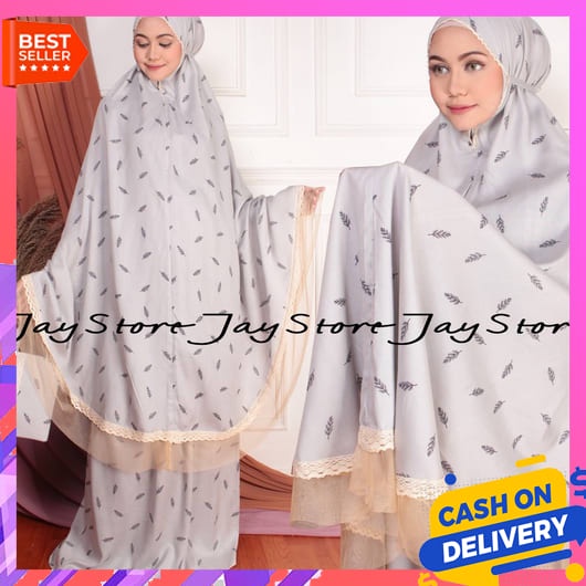 Mukena Dewasa Terbaru 223 Jumbo Bahan Adem Rukoh 2In1 Model Resleting Tanggung Remaja Ruko Motif Ala