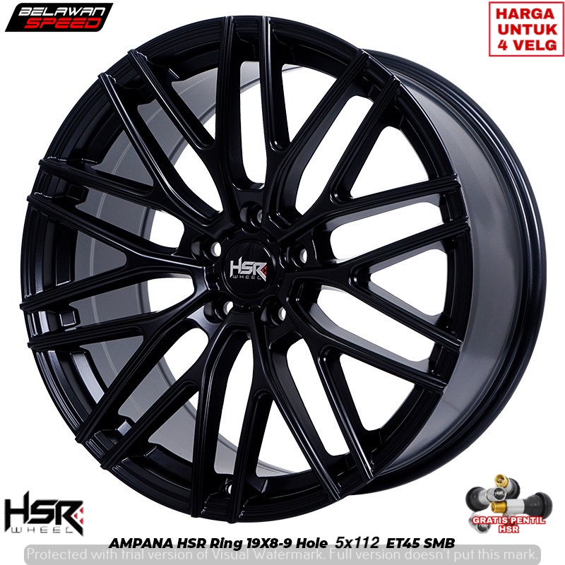 PROMO VELG HSR RING 19 HSR AMPANA RING 19 H5X112 UNTUK MERCY CAMRY CRV ALPHARD DLL