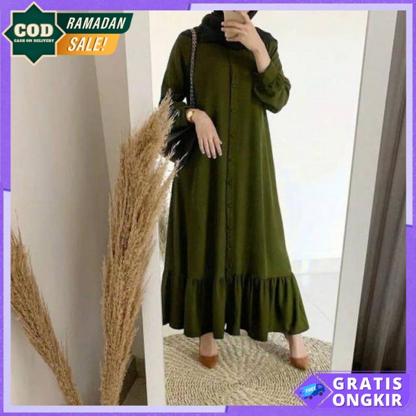 Gamis Polos Gamid Syari Pakaian Muslimah Sari Ganis Syar I Baju Gamis Wanita Kekinian Bsju Games Leb