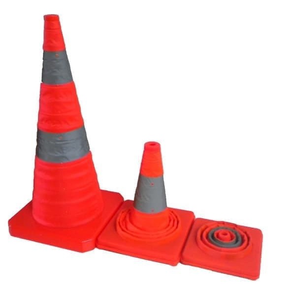 SAFETY TRAFFIC CONE LIPAT LAMPU COVO - CONE LIPAT