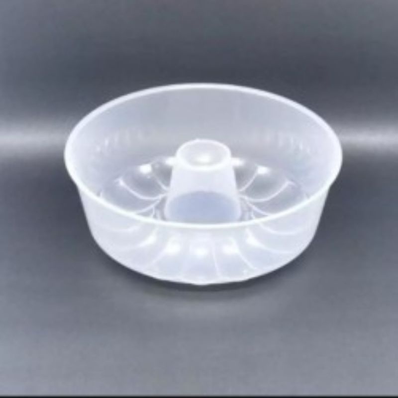 Cetakan Loyang Plastik Kue Baking Pudding Agar Agar Bulat Transparan MPW