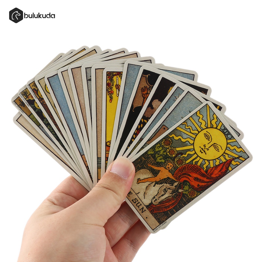 [IRON BOX] Smith Waite Tarot 78 cards Kotak Besi | English Booklet Printed List Gilded Hijau Glossy