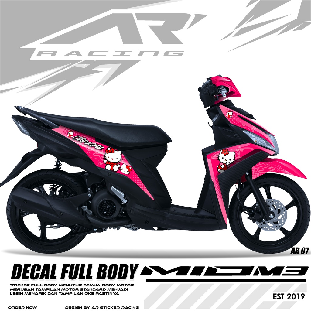 Stiker Mio M3 Mio Z Mio 125 Full Body Decal - Sticker Dekal Mio Variasi Motor Terbaru Terlaris Motif