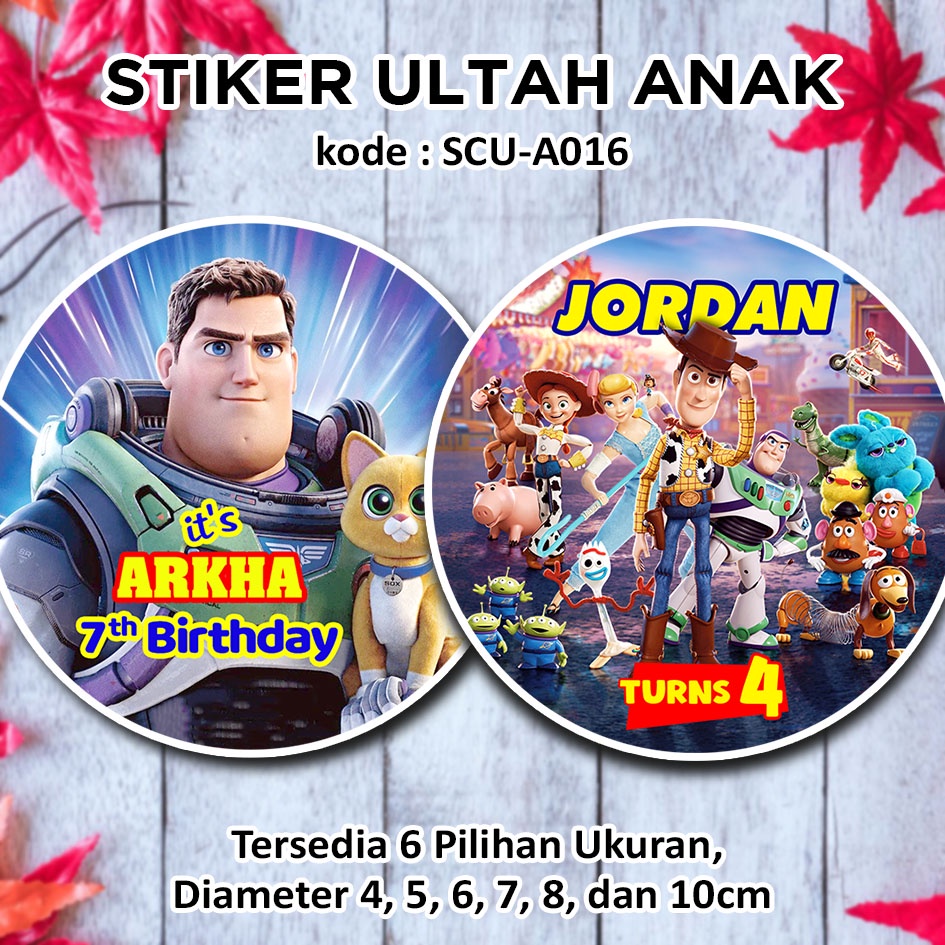 

STIKER ULANG TAHUN ANAK TOY STORY BUZZ LIGHTYEAR MOVIE STICKER LABEL BINGKISAN SOUVENIR KEMASAN KOTAK NASI BOX KUE MAKANAN TUMPENG MINI KIDS BIRTHDAY SEGEL HAMPERS