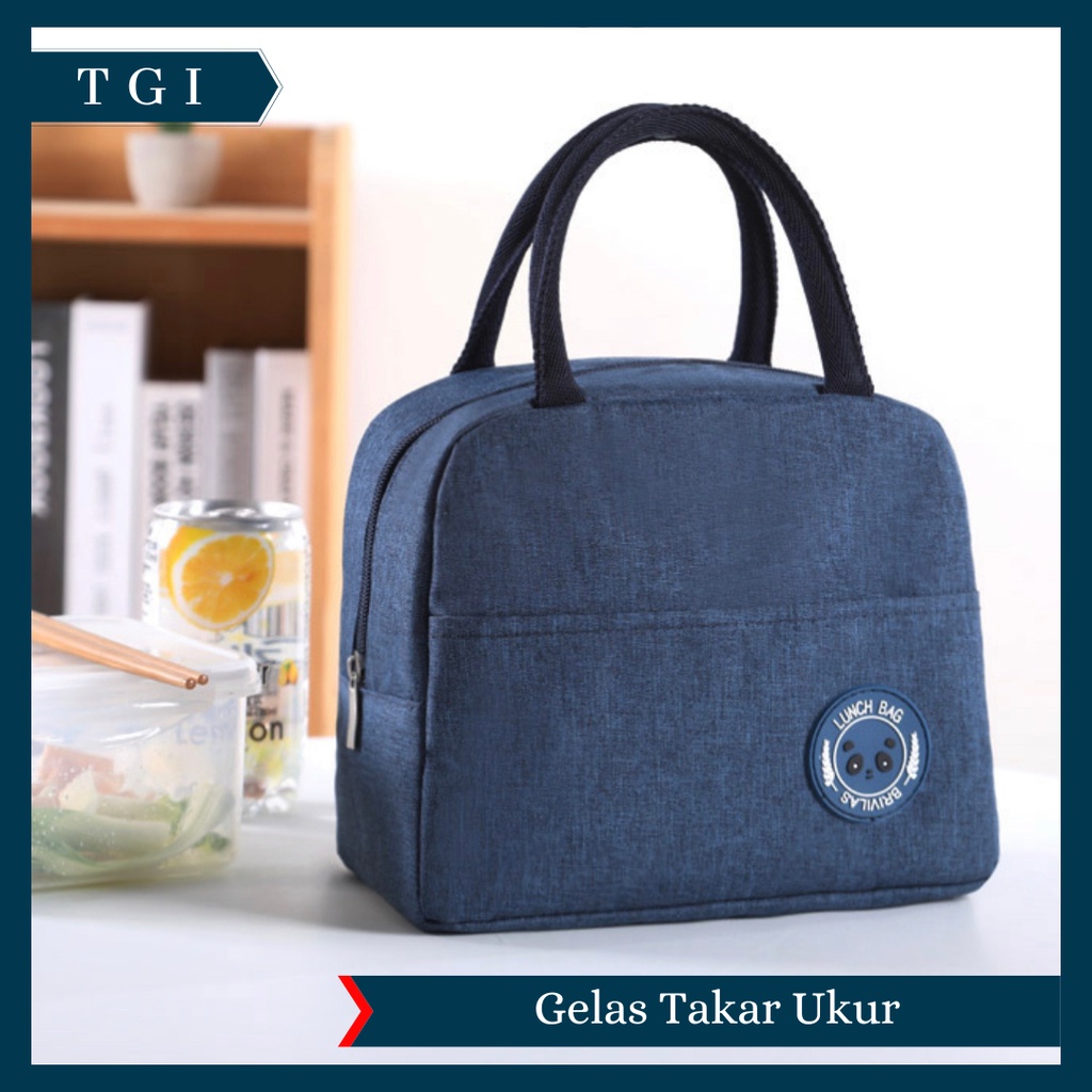 TGI - TAS BEKAL MENJAGA SUHU TEMPERATUR / TAS BEKAL MAKAN LUNCH BAG PENGHANGAT / TAS BEKAL SERBAGUNA / POLOS COOLER BAG