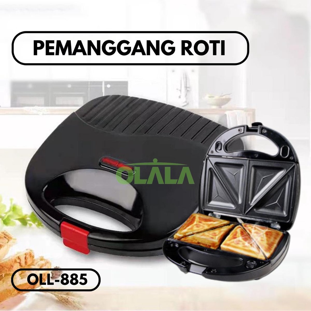 SANWICH MAKER ELECTRIC 750W ALAT PEMANGGANG ROTI OLL-LV885A / OLL-LV885B