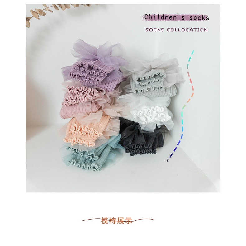 ByKiddos - Legging Anak Bayi Perempuan Motif Pita Tutu Bahan Katun Import