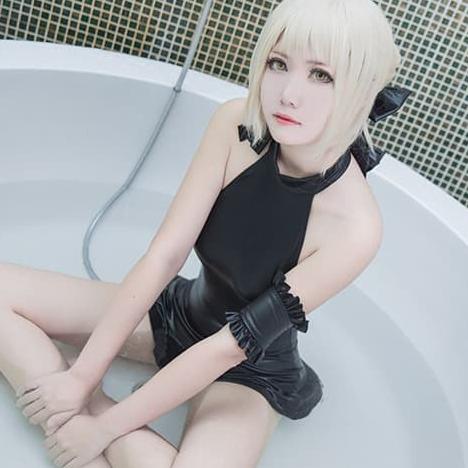 Li-22 Baju Renang Saber Fate Stay Night Swimsuit Cosplay Kostum