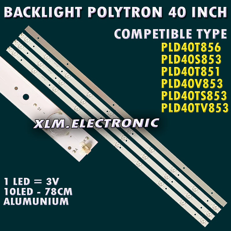 BACKLIGHT TV LED POLYTRON 40 PLD40T856 PLD40S853 PLD40T851 PLD40V853 PLD40TS853