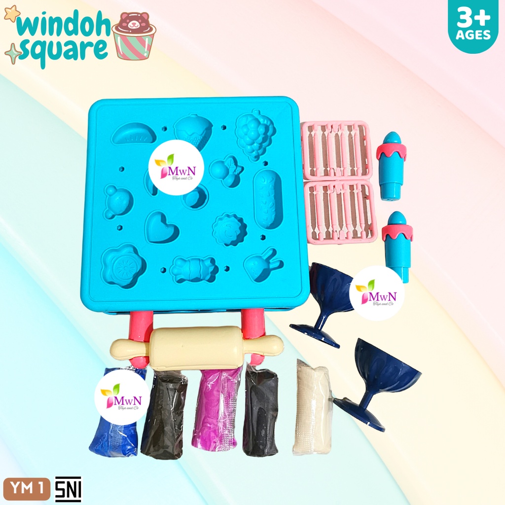 MWN Mainan Windoh Square Kotak Cake Dus YM1