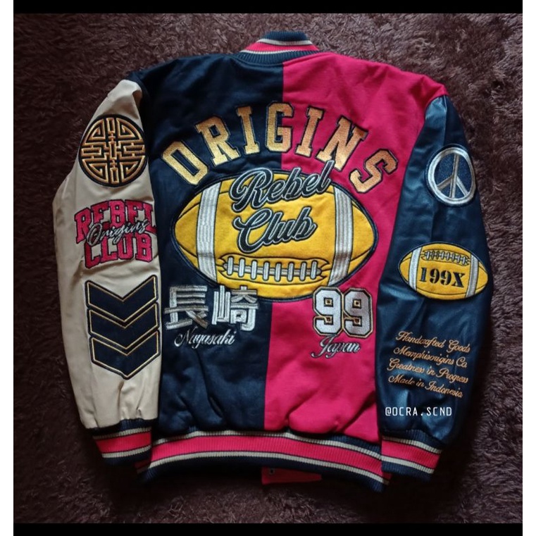 Jaket Varsity memphis origins