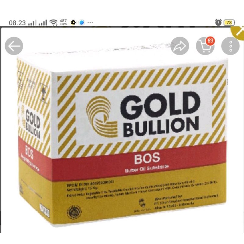 

BOS Gold Bullion- Room butter- repack250gr