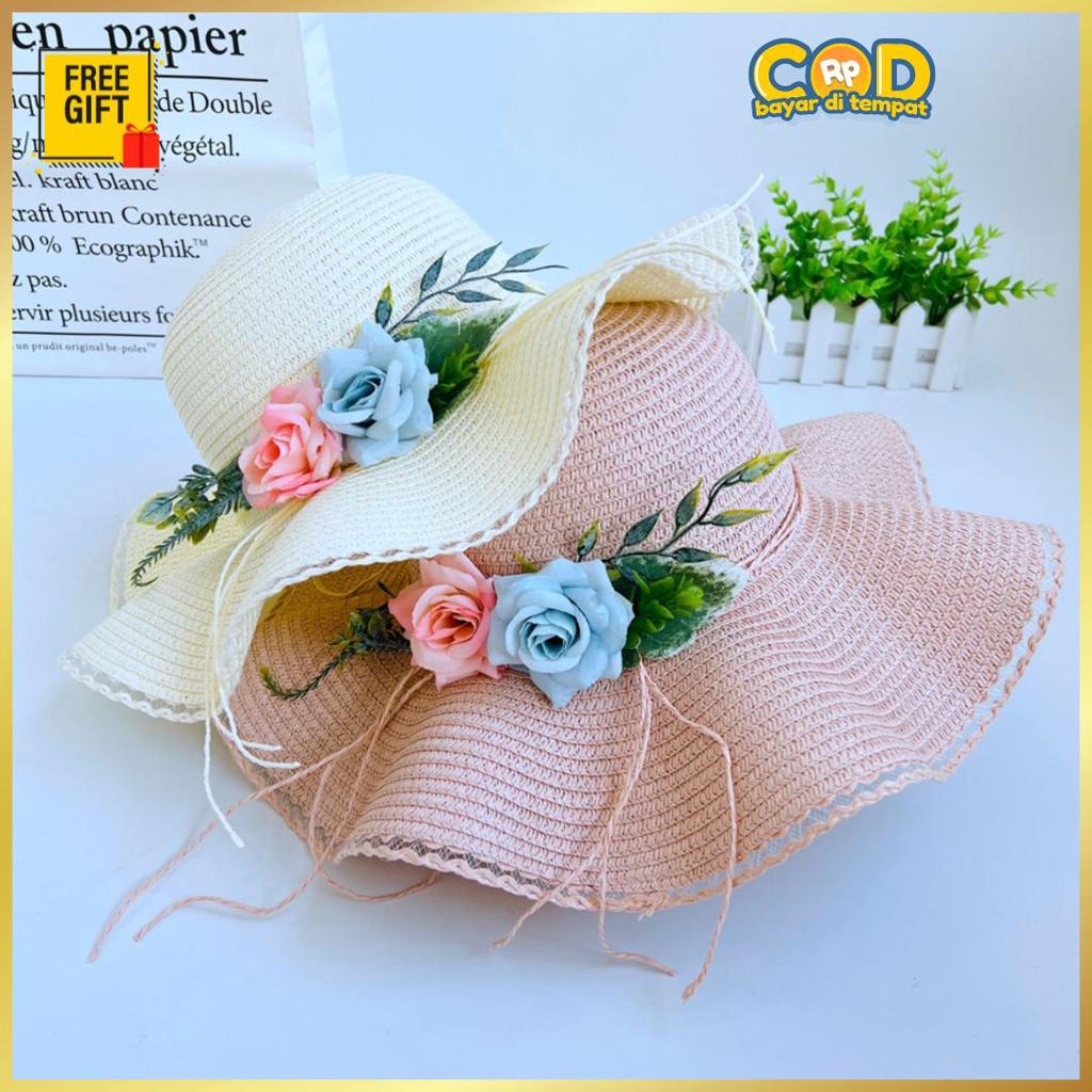 TOPI WANITA PEREMPUAN CEWEK CEWE IMPORT KEKINIAN KOREA BUCKET PANTAI KOREAN STYLE FASHION KOREA RAJU
