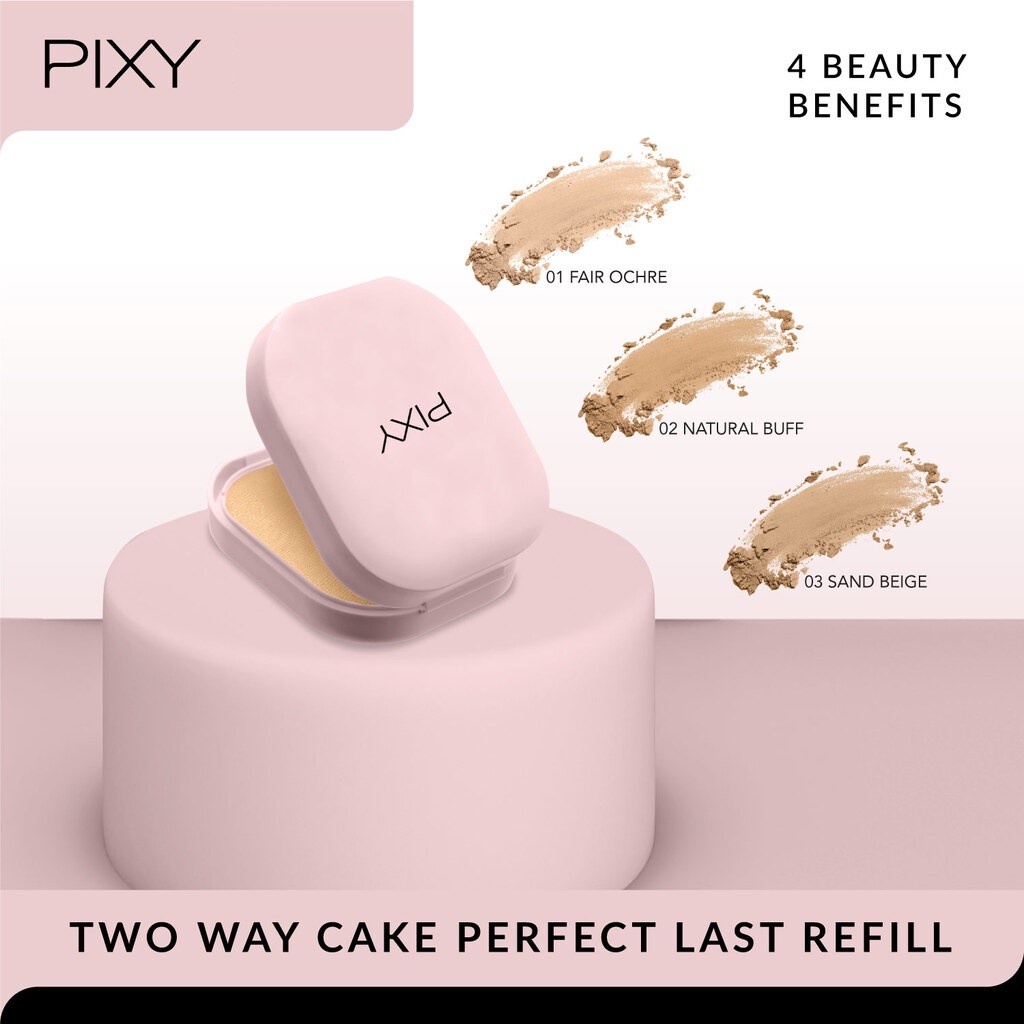 Pixy UV Whitening 4 Beauty Benefits Two Way Cake Perfect Last(REFILL)