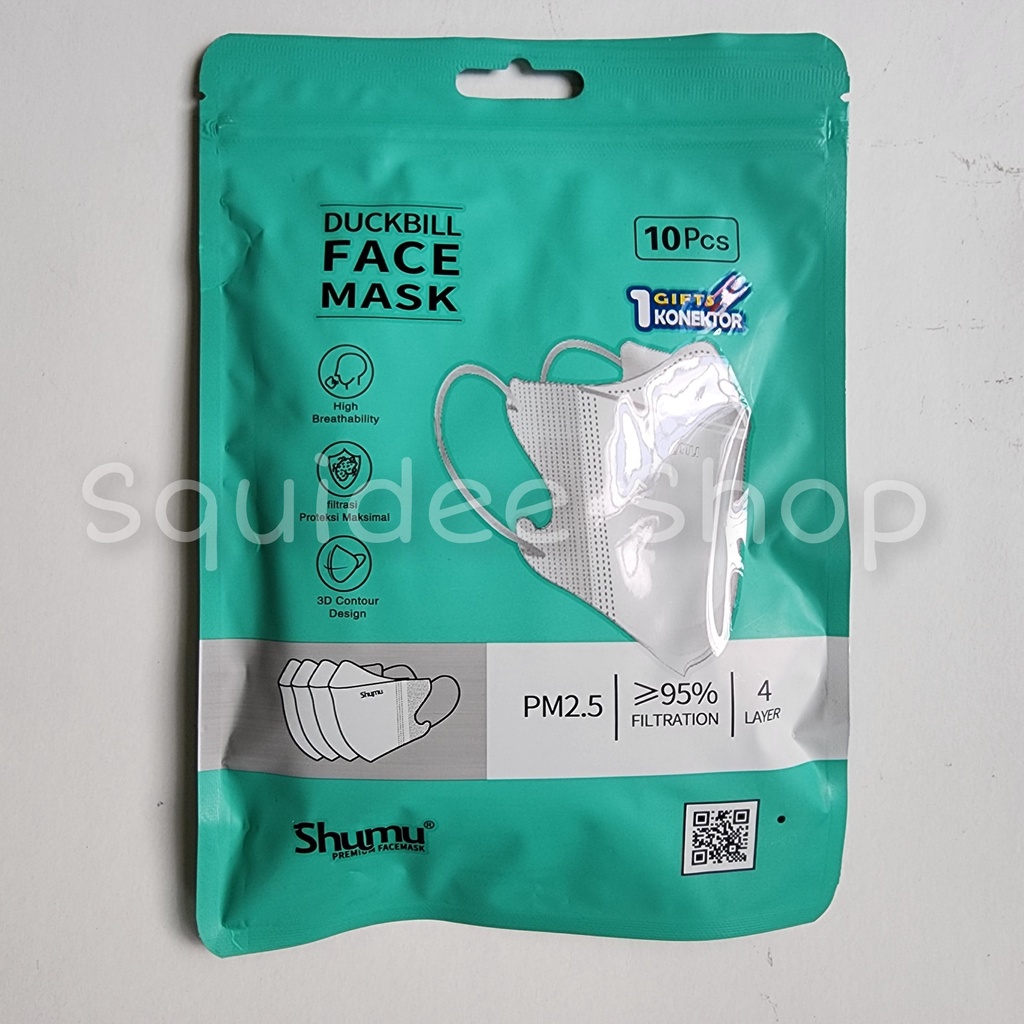 Masker Duckbill Shumu 4Ply isi 10pcs