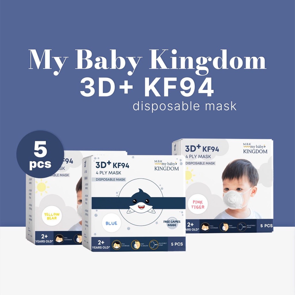 My Baby Kingdom - Masker Anak 3D+ KF94 isi 5 pcs