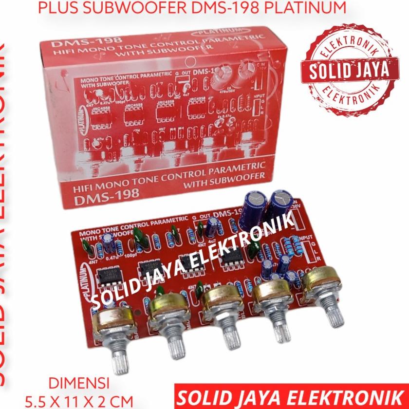 ✔✔SALE✔✔  TONE CONTROL MONO SUBWOOFER PARAMETRIC DMS-198 DMS198 DMS 198 KIT PLATINUM AUDIO PARAMETRI