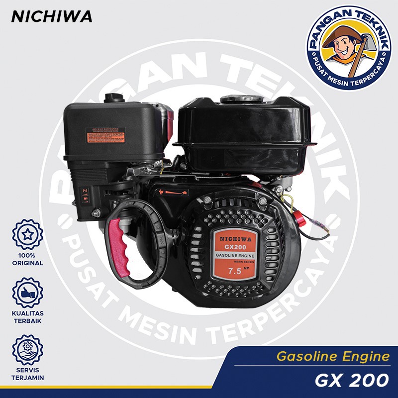 Gasoline Engine (Mesin penggerak bensin) - GX 200 7,5 HP NICHIWA
