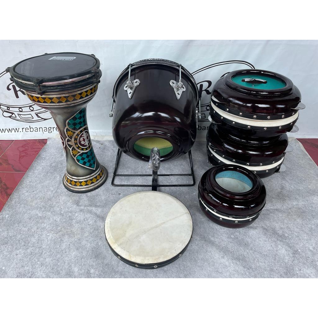 Rebana Habib Syeh Satu Set Murah Alat Musik Rebana Hadroh