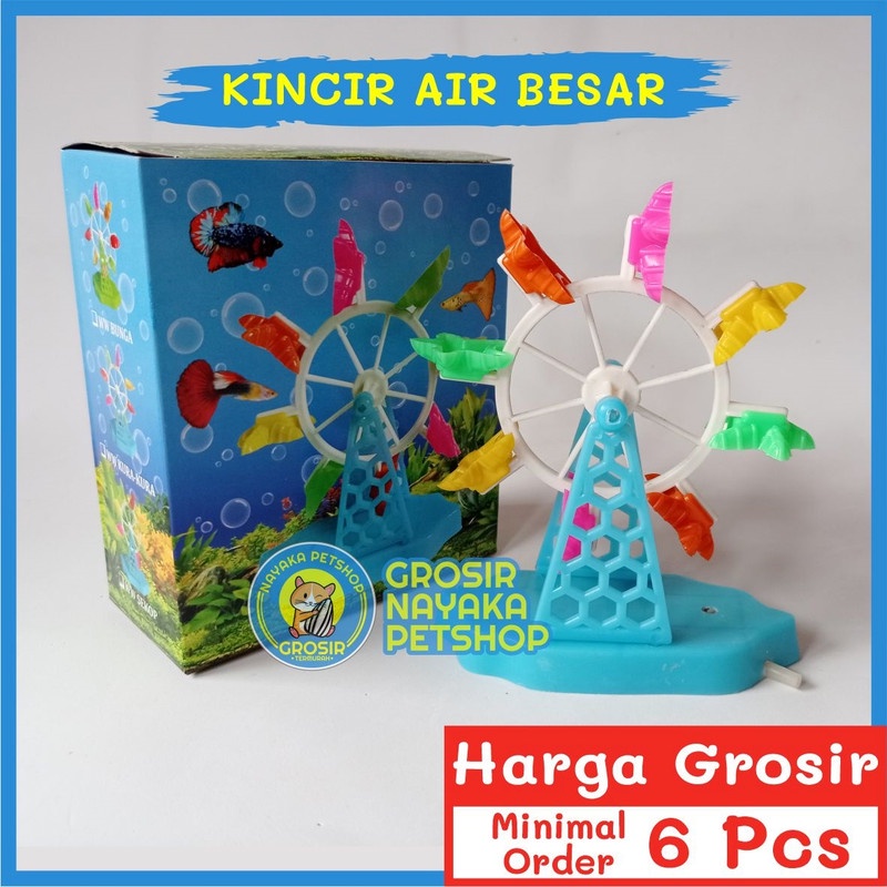 NAYAKA GROSIR Kincir Air Besar Hiasan Aquarium Ikan Ornamen Dekorasi Water Wheel