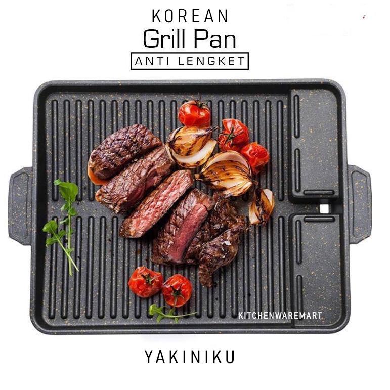SPECIAL PRICE Korean Grill Pan / Panggangan Bbq / BBQ Grill Pan ( anti lengket )