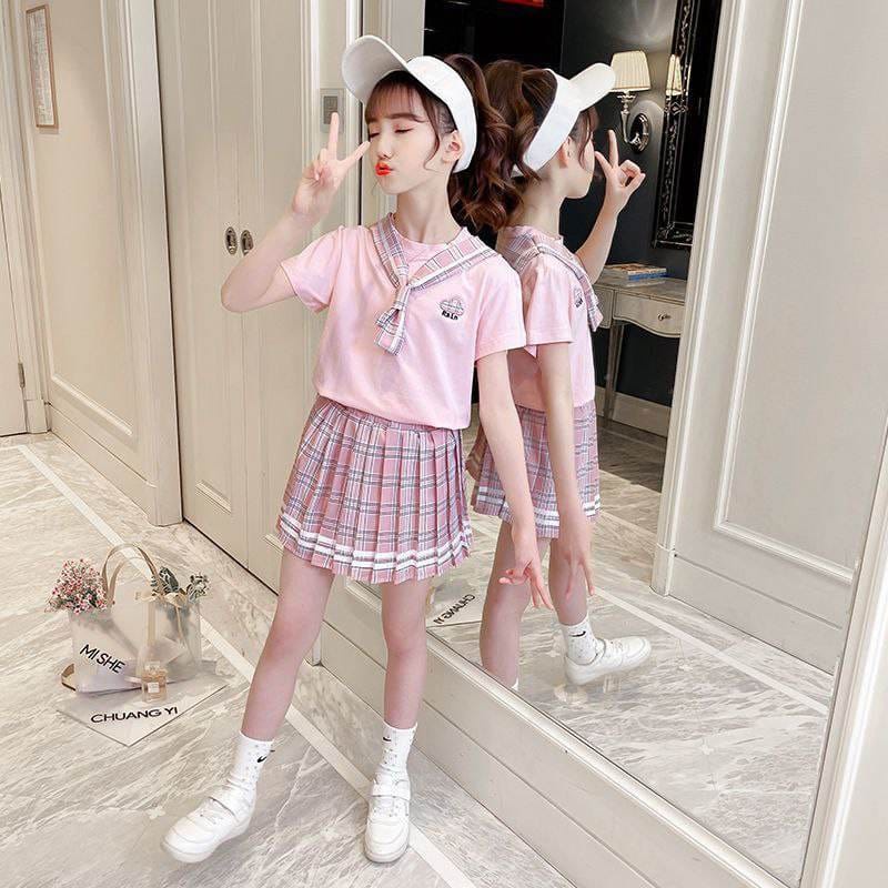 Setelan Rok Anak Perempuan Cute Sailor Japan Rain