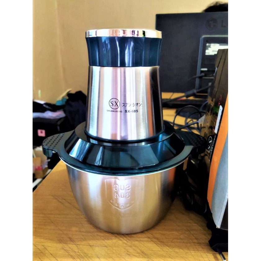 New Blender Daging Stainless Steel / Food Chopper Stainles SX 685 Penggiling Daging Meat Grinder