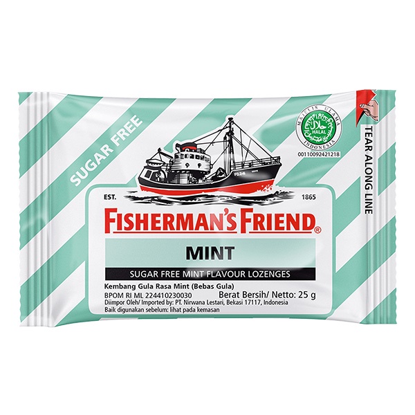 

FISHERMENS FRIEND SUGAR FREE MINT HIJAU PUTIH 25 GR - PERMEN