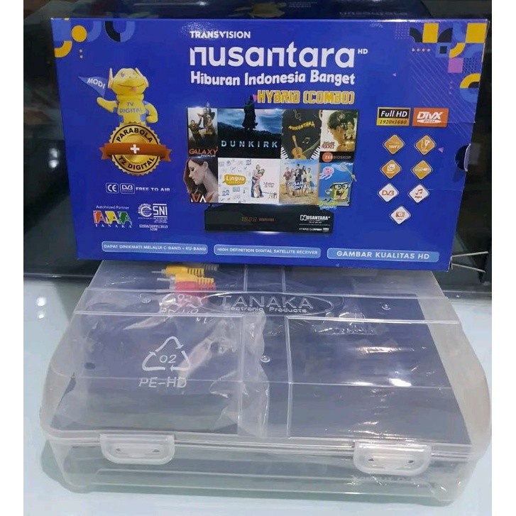 RECEIVER PARABOLA TV DIGITAL TANAKA COMBO FULL HD BISA ANTENA BIASA
