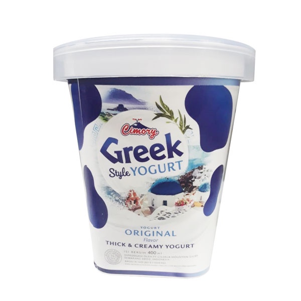 Promo Harga Cimory Greek Style Yogurt Plain 400 ml - Shopee