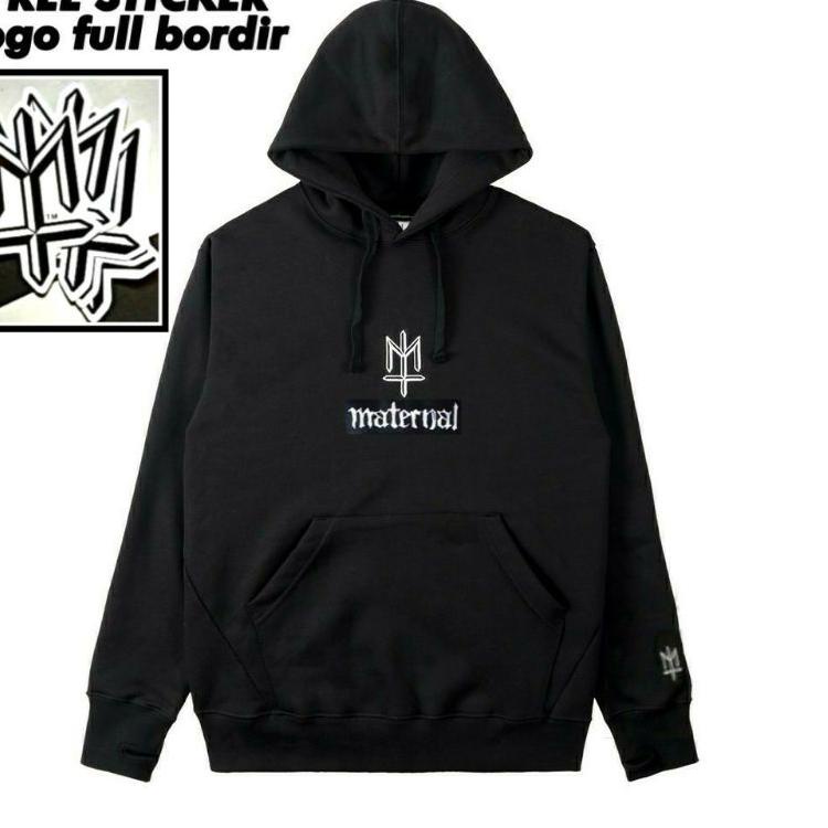 Sale Jaket Hoodie Maternal Disaster Hitam XXL XL L Jaket Distro