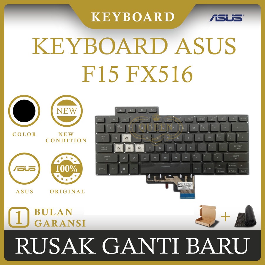KEYBOARD LAPTOP ASUS TUF DASH F15 FX516 BACKLIT ORIGINAL