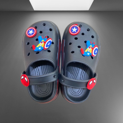 Sanlie Sandal Anak Model Bakpao Karakter kapten Amerika dengan Tali Pelindung Spiderman Anti Licin (Merk Dua Kaki) S230/231K