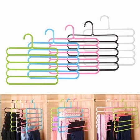 Hanger Gantungan 5 Layer Organizer Celana Panjang Jeans / Gantungan Hijab 5 Layer  / Gantungan Scraf Multifungsi / Hanger Jeans Hanger Hijab /Gantungan Lemari Gantungan Jemur