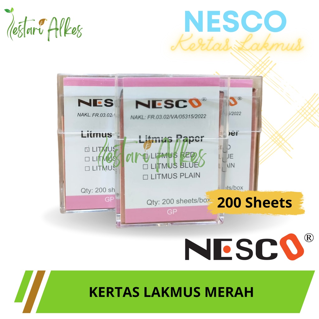 Nesco Kertas Lakmus Merah / Kertas Ukur Ph Basah, FM, Best Seller