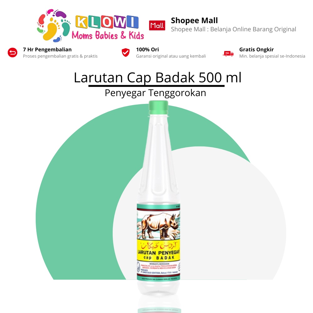 

Larutan Cap Badak Botol 500Ml Panas Dalam Demam Sariawan Sembelit Daya Tahan Tubuh