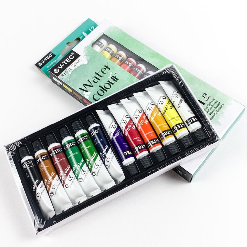 

Water Colour / Cat Air 12 Warna V-TEC VT-1325 6ml (1 set)