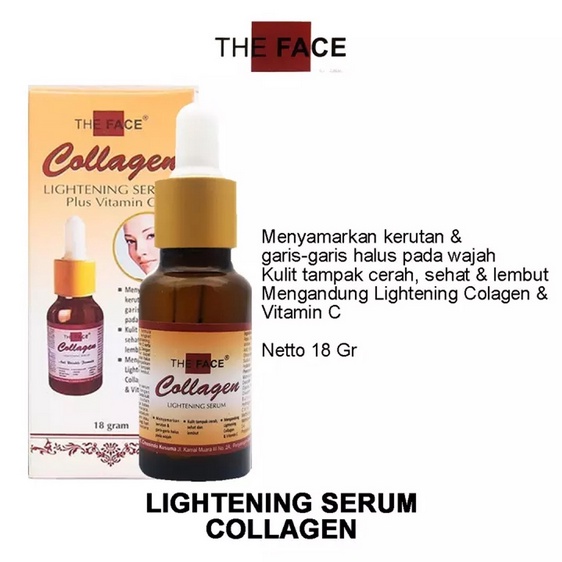 The Face Collagen Serum 18gr / Original BPOM