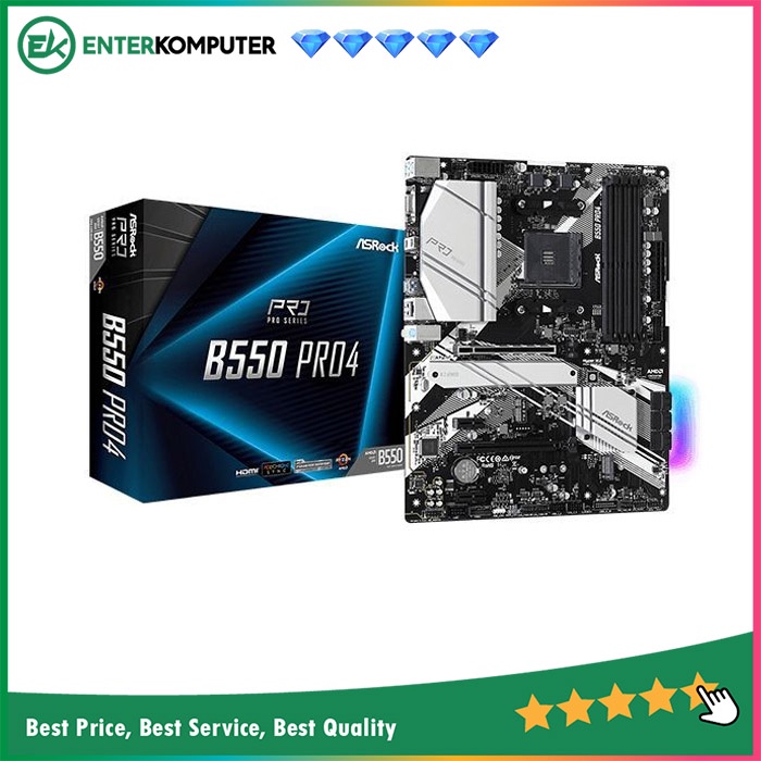 ASRock B550 Pro4 (AM4, AMD Promontory B550, DDR4, USB3.2, SATA3)