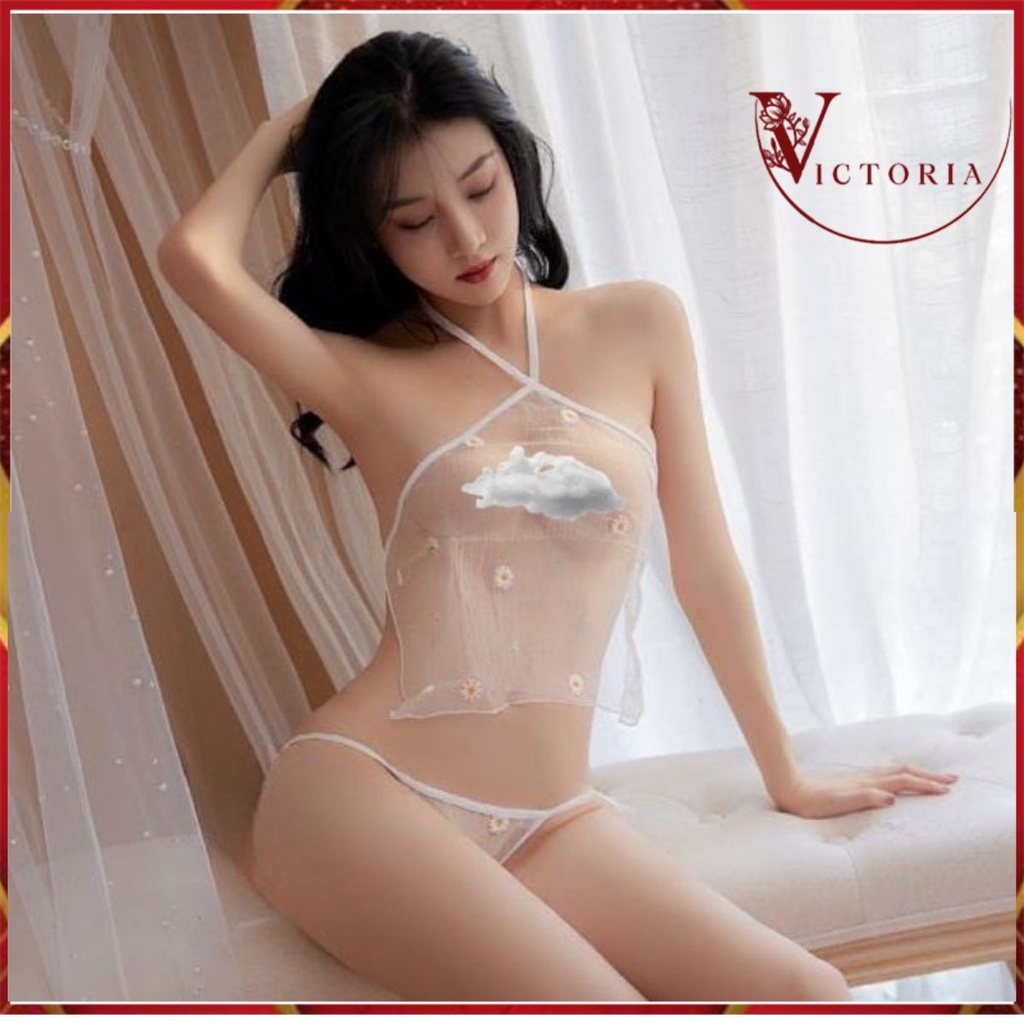 Victoria Lingerie Pakaian Dalam Wanita Erotis Transparan Set Baju Tidur Lenceria Erotica 3088