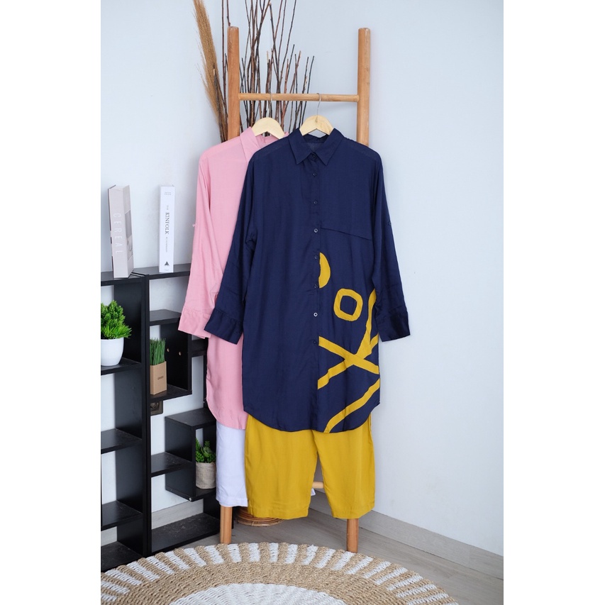 Setelan Wanita Terbaru / Baju Oneset Rumahan Bahan Katun / Baju Set Rumahan Kasual  / Baju Set Panja