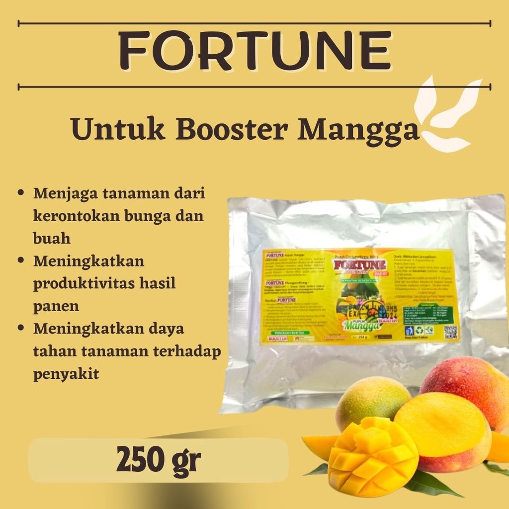Pupuk Organik FORTUNE MANGGA, Pupuk Untuk Mangga Agar Cepat Berbuah, Pupuk Buah Mangga